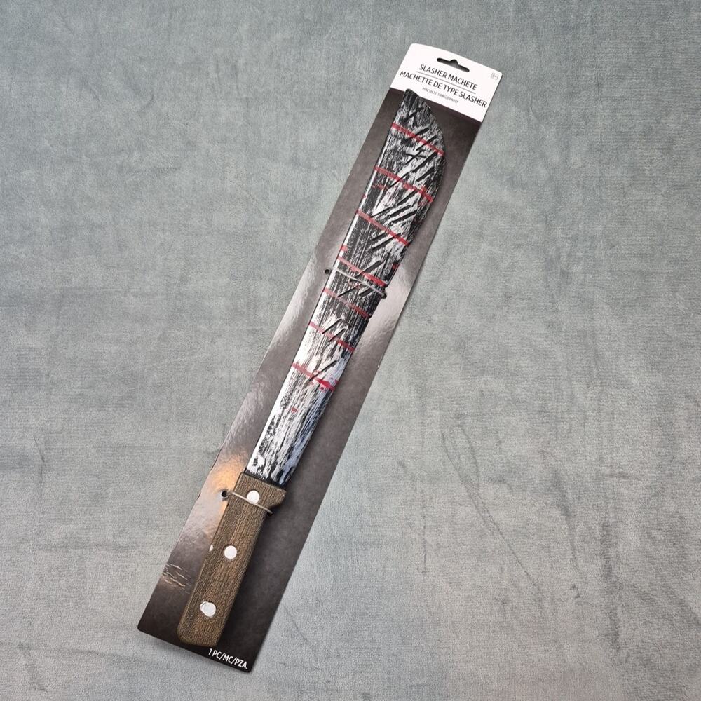 Amscan Slasher Machete Bloody Horror Adult Halloween Costume Weapon Prop